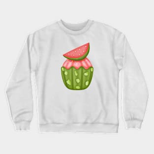 Cute watermelon cupcake 🧁. Crewneck Sweatshirt